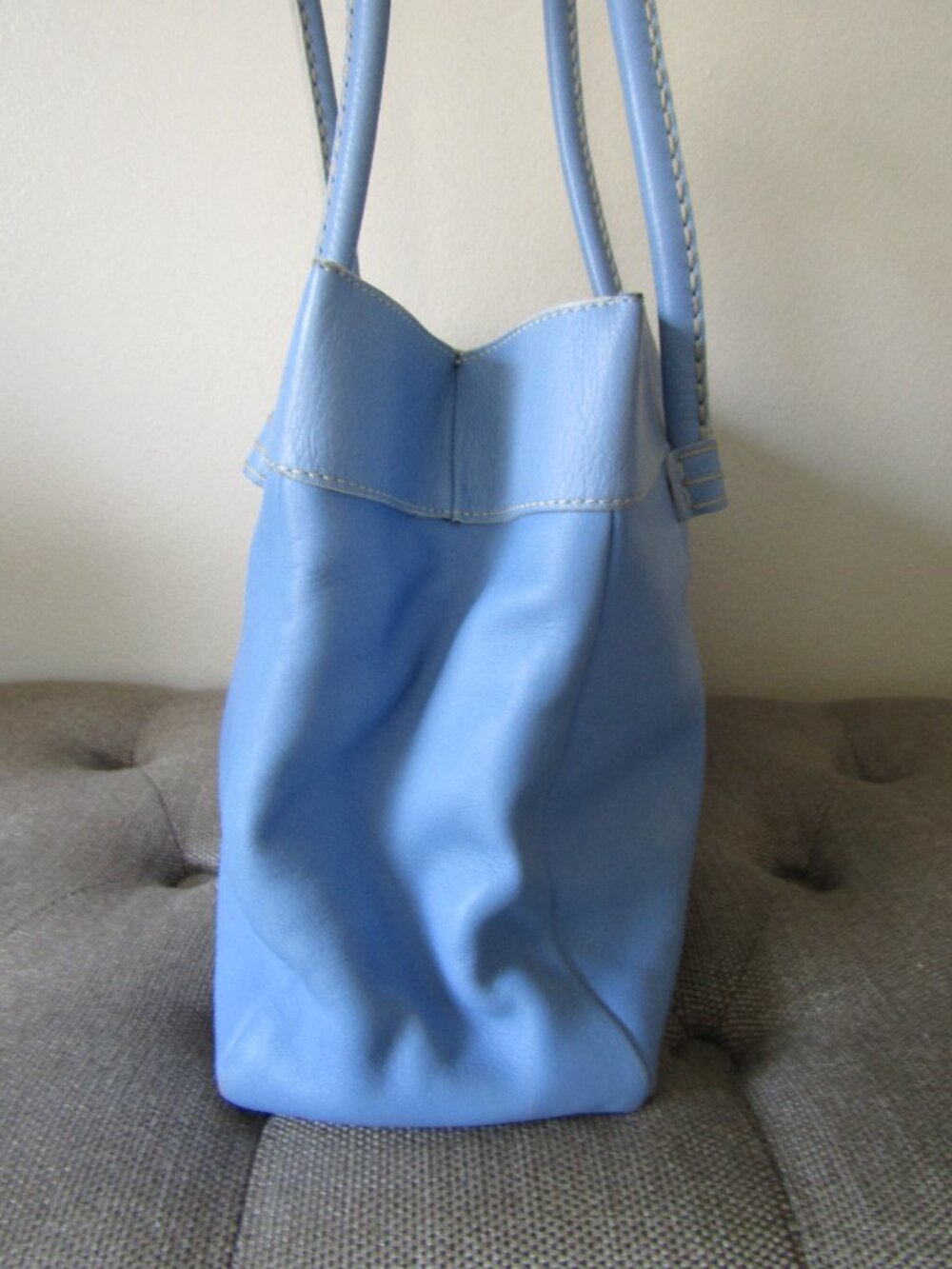 Tod's Powder Blue Leather Tote - Picture 8 of 16